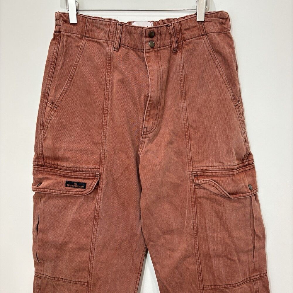 Urban Outfitters BDG Brown Baggy Wide Leg Cargo Pants 32 Gorpcore Grunge Y2K - Picture 10 of 11